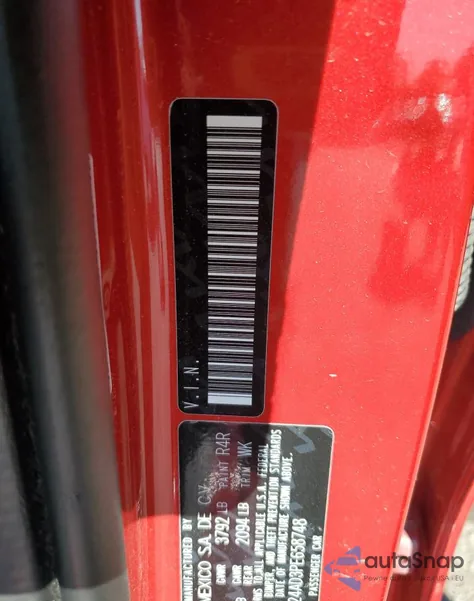 2023 Kia Forte Lx from USA, damaged, VIN 3KPF24AD3PE658748